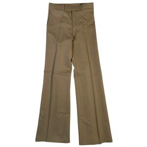 Vintage Angels Flight Disco Pants Mens 28x34 Beige SKINFITS Flare USA 80s NOS